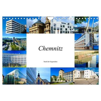Chemnitz - Stadt der Gegensätze (Wandkalender 2027 DIN A4 quer), CALVENDO Monatskalender