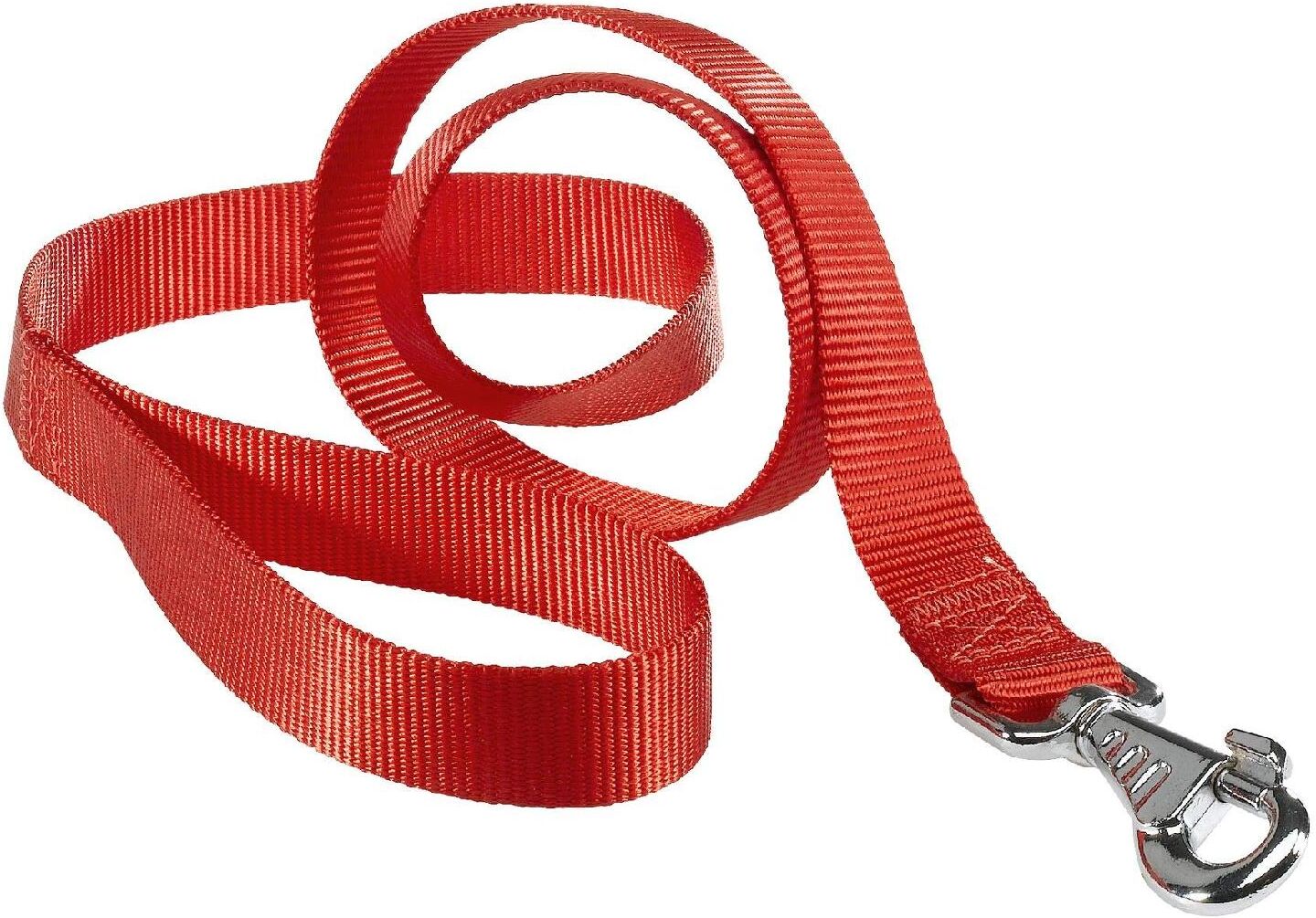 ferplast 75340922 Guinzaglio Per Cani Club G10/120 In Nylon Rosso - 75340922
