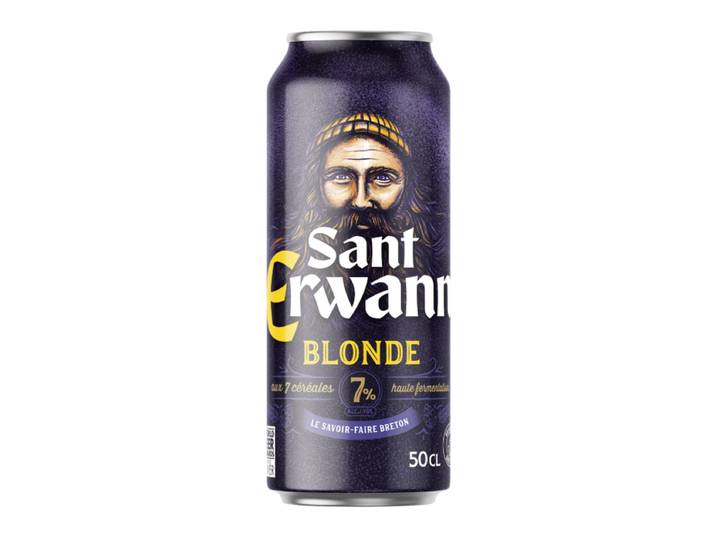 Sant Erwann Bière Blonde 7% Cannette 50 cl