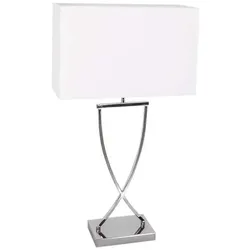 By Rydens Omega H 69 cm chrom/weiß Tischleuchte