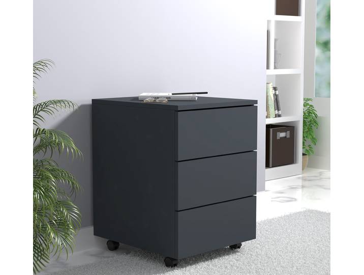 Rollcontainer 45cm Schwarz/Anthrazit