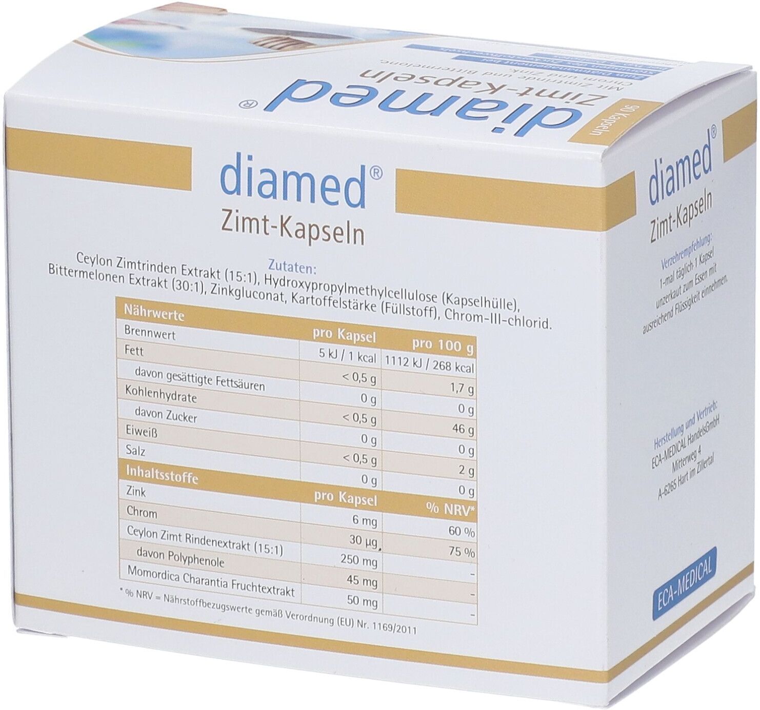 diamed® Zimt-Kapseln Kapseln 90 St 90 St Kapseln