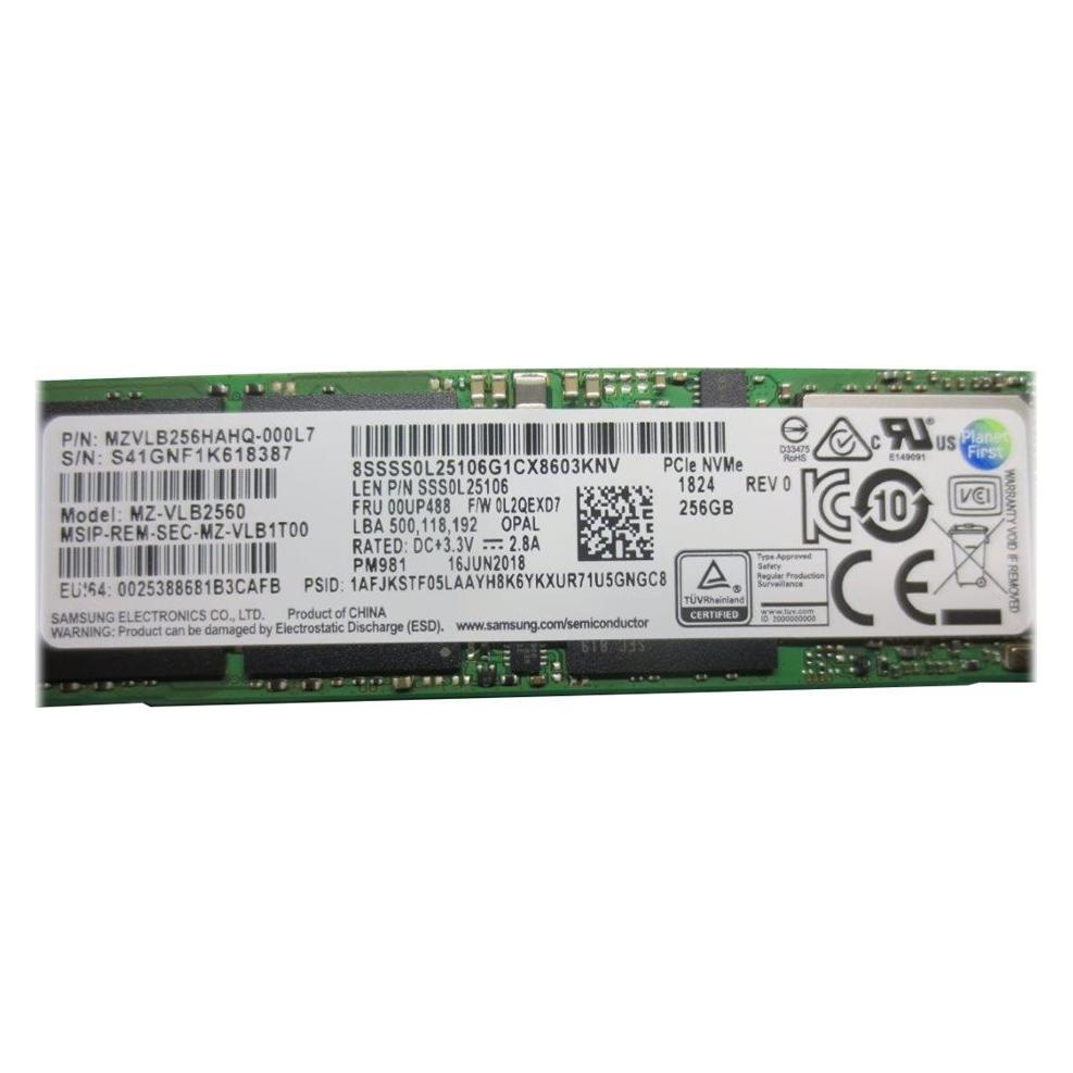 Lenovo SSD 256GB M.2 2280 PCIe NVMe (256 GB, M.2 2280) (00UP488)