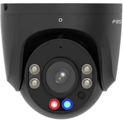 Foscam W5EP-B -Überwachungskamera IP LAN PoE aussen (2880 x 1620 Pixels), Netzwerkkamera, Schwarz