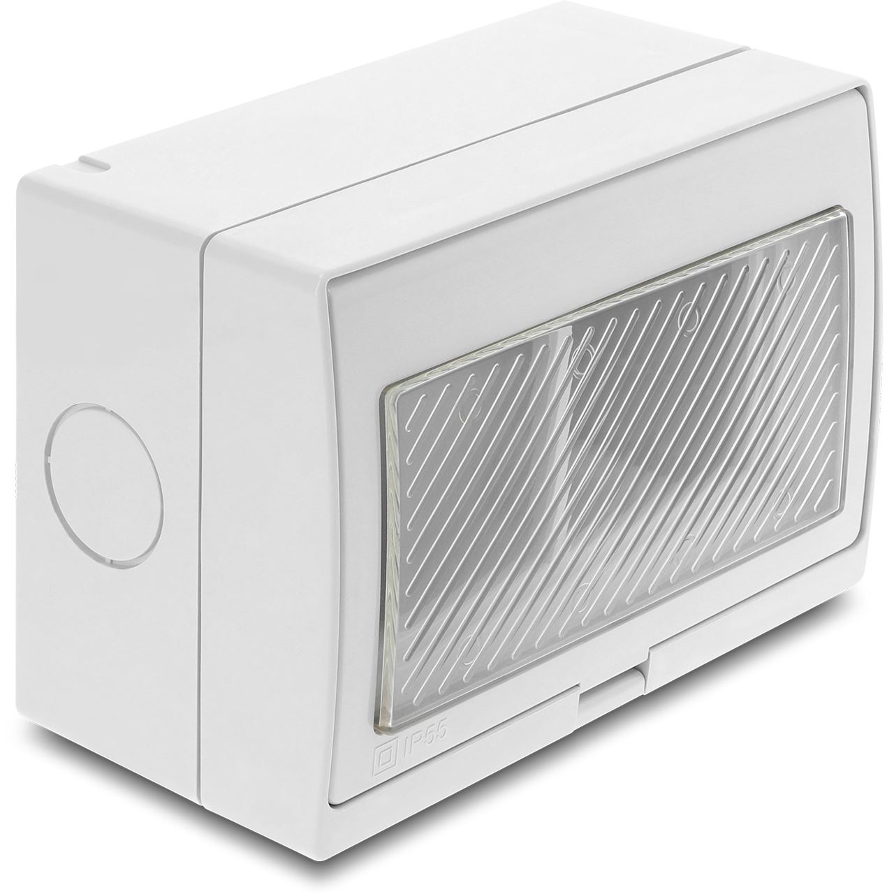Delock Easy 45 Aufputzgehäuse IP55 wasserfest 4 Port