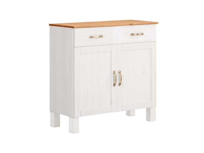 Alby-buffet 2 Portes 2 Tiroirs Blanc/miel