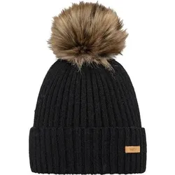 BARTS Damen Augusti Beanie, Größe ONE SIZE in Schwarz Schwarz