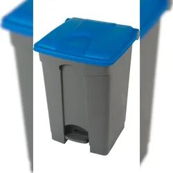 cookmax Treteimer 45 l rechteckig grau / blau