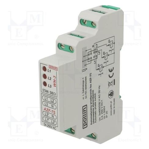 Pollin Electronic Spannungs-Überwachungsrelais für DIN-Schiene AZF IP20 5A (AZF-7S)