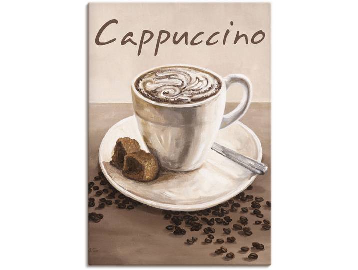 Wandbild ARTLAND Cappuccino - Kaffee , beige (farbe bild(er): naturfarben), B:70cm H:100cm, Bilder, Wandbild, als Leinwandbild, Poster in verschied. Grössen