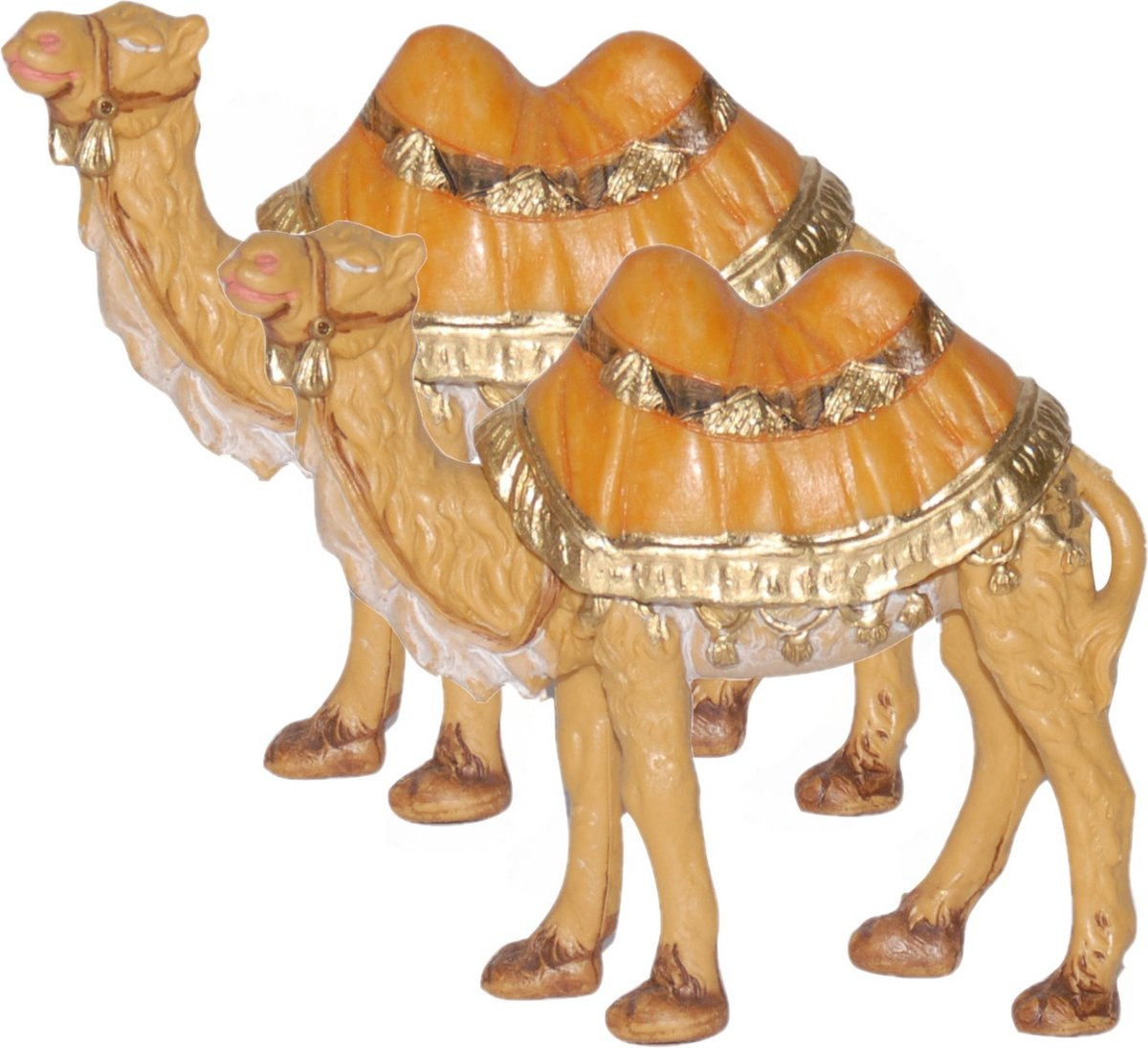 Set van 2 Euromarchi kameel miniatuur beeldjes, 10 cm