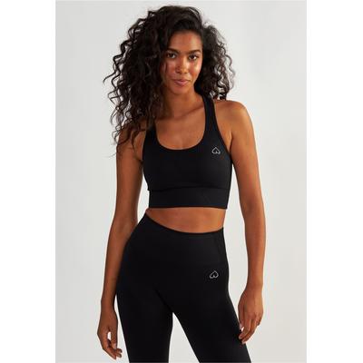 Sport-BH BESHAPED "Femme Force", Damen, Gr. S, schwarz, 90% Nylon, 10% Elasthan, unifarben, BHs Sport-BH, mit nahtloser Technologie