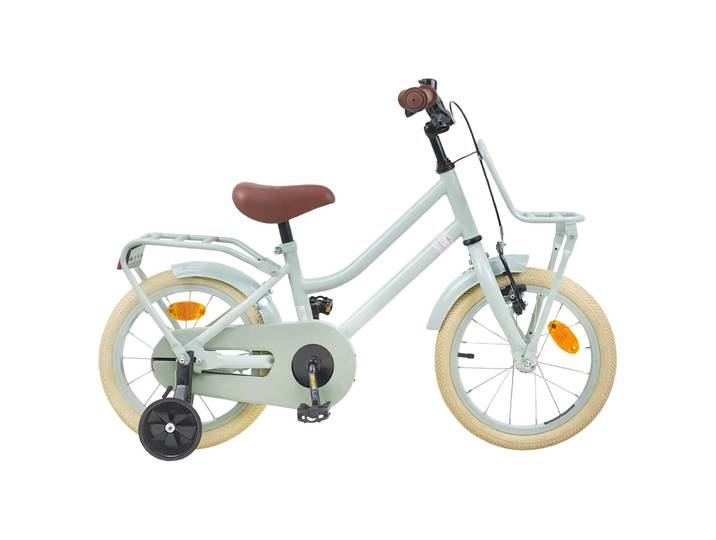 vidaXL Kinderfahrrad 14 Zoll für 3-5 Jahre alt Hellgrün