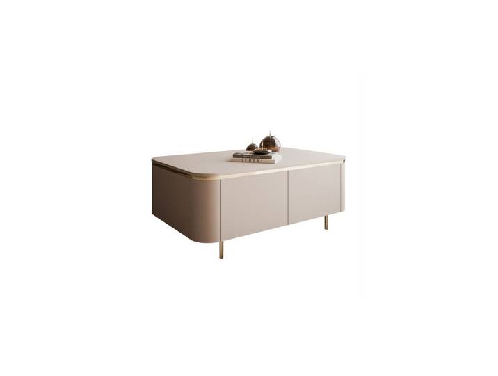 COUCHTISCH AVELINE 90/60/38 cm gerade Füße Kaschmir