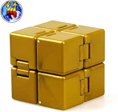 Inspire Picks MindFlex Infinity Magic Cube Anti Stress Fidget Puzzle For Creativity & Focus light Yellow