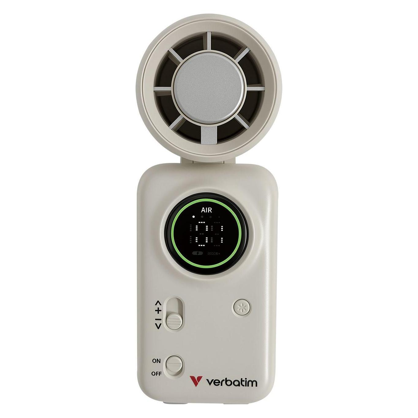 Verbatim Cool 'n' Go Ice Touch Mini Handheld Fan White/Silver (60 dB) (32346)