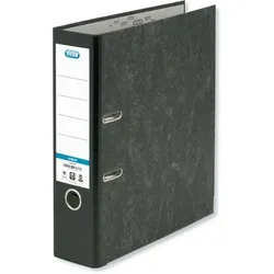 ELBA Smart Original Ordner Breit DIN A4 80 mm Schwarz 2 Ringe Pappkarton Wolkenmarmor