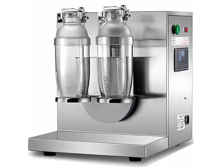 LSBHPPD Automatische Milchtee-Shaker-Maschine 360 ° Elektrische Doppelkopf-Milchtee-Schüttel Maschine 350Ml-1000Ml Getränkemixer Für Bubble Tea Boba Tea Juice Coffee Milk Wine Cocktail