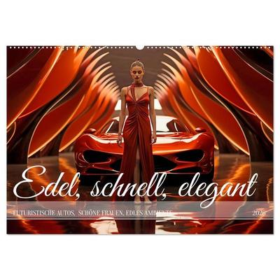 Edel, schnell, elegant (Wandkalender 2026 DIN A2 quer), CALVENDO Monatskalender