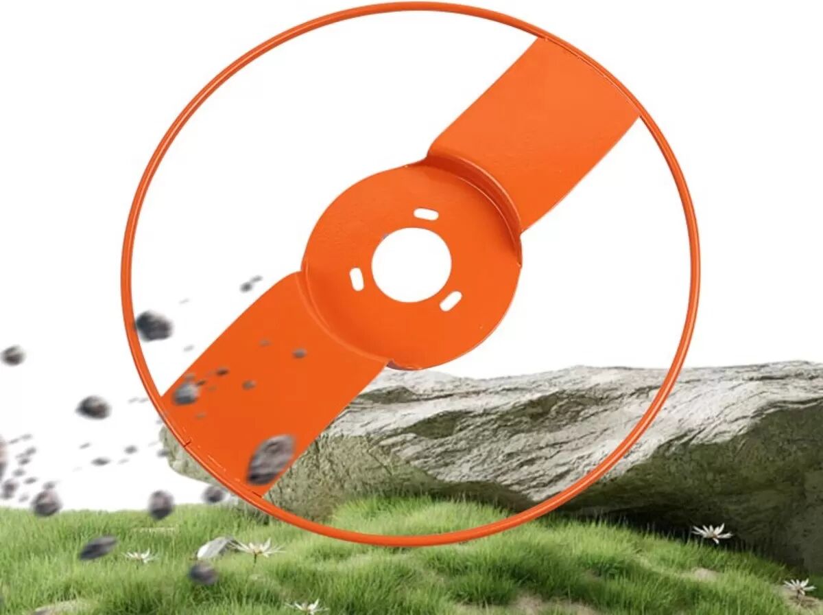 INF Rasenmäher Sämlingsschutz-Zubehörsatz (7-teilig) - orange Aluminium-Schutzring für Setzlinge und Gartenpflanzen S
