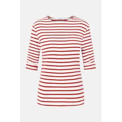 Armor Lux 3/4-Arm Streifenshirt weiß-rot Damen