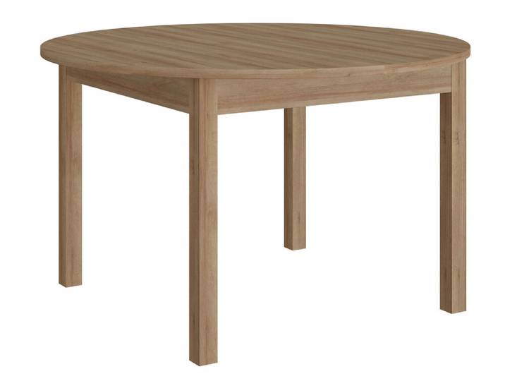 Table de repas ronde extensible Capri Chene Riviera - Basika