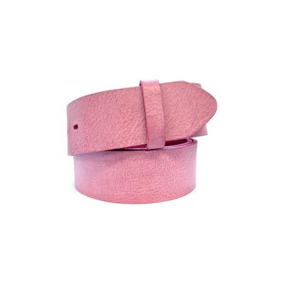 Ledergürtel RETTUNGSRING GÜRTEL "4cm Echtledergürtel Gump Pink ohne Schließe", Damen, Gr. 115, rosa, Rindsleder, Gürtel Ledergürtel