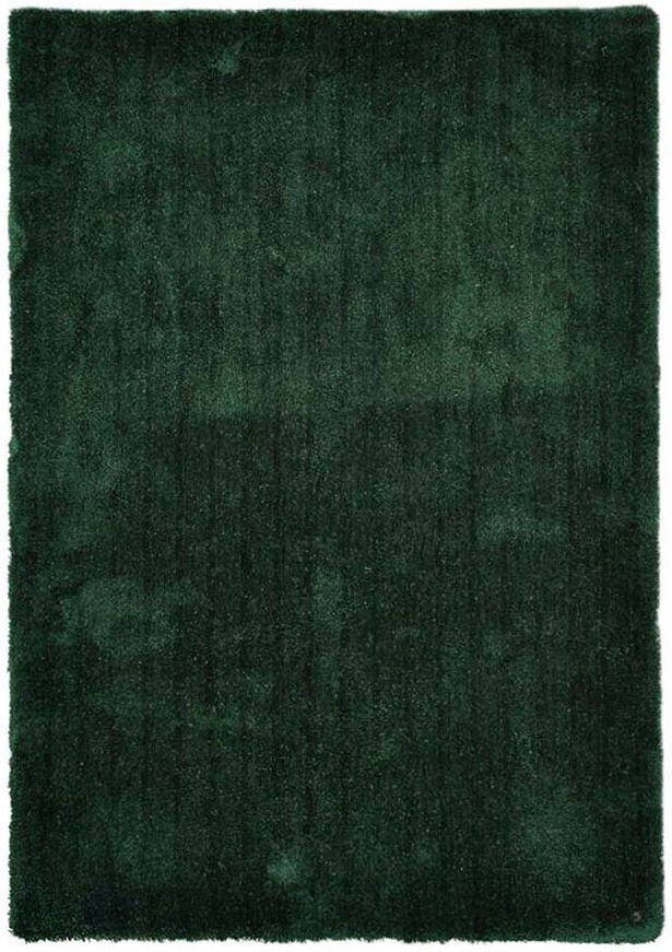 Tom Tailor Handmade Cozy rug in dark green Green Rectangle 65 x 135cm