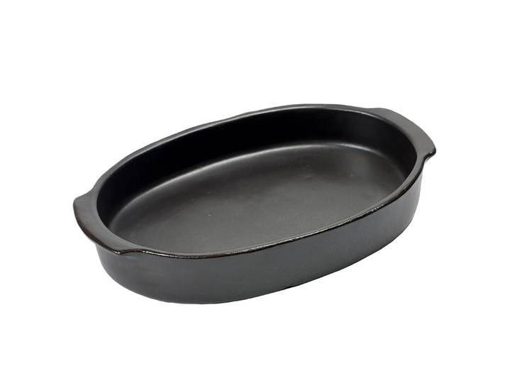 Serax Plat à four Pure oval L Black
