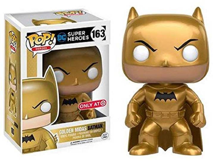 Figurine Pop ! Heroes 163 - Dc Comics Super Heroes - Golden Midas Batman