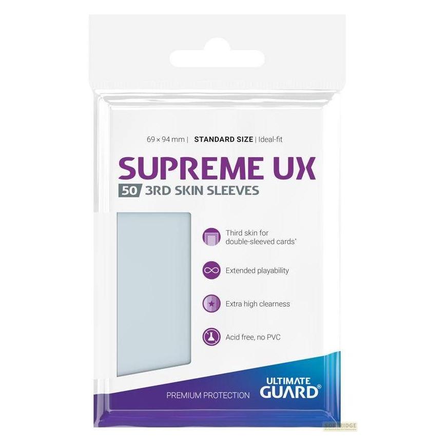 Ultimate Guard UGD011116 - Supreme UX - 50x 3rd Skin Kartenhüllen in Standrardgrösse, Transparent (UGD011116)