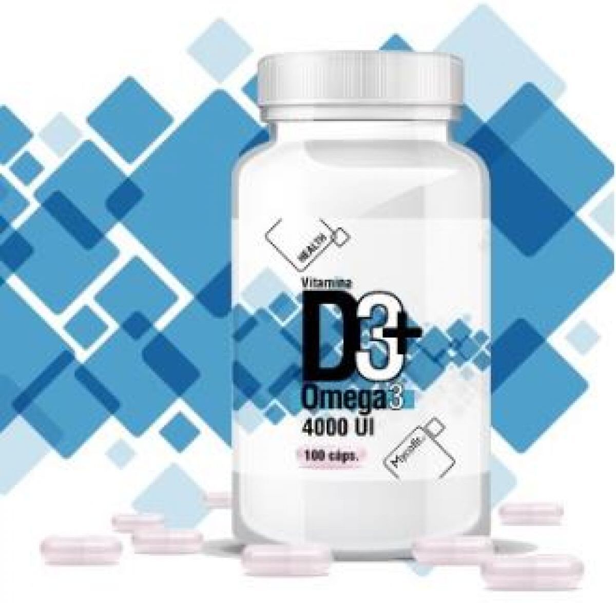 Mycofit Vitamin D3 4000Ui+Omega 3 100 Capsules