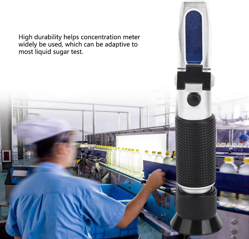 Gistuch Refractometer-concentratiemeter met automatische temperatuurcompensatie (0–32%)