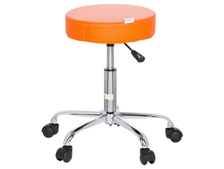 Bürohocker Operator II Orange/Chromfarben