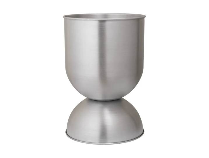 Ferm Living Cache-pot Hourglass moyen Ø40 cm Aluminium