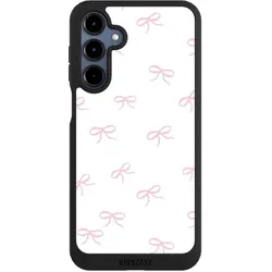Nivocase Handyhülle für Samsung Galaxy A16 5G Hülle NIVOpure Case Schwarz Muster Schleife Schleifen (Samsung Galaxy A16 5G), Smartphone Hülle, Schwarz
