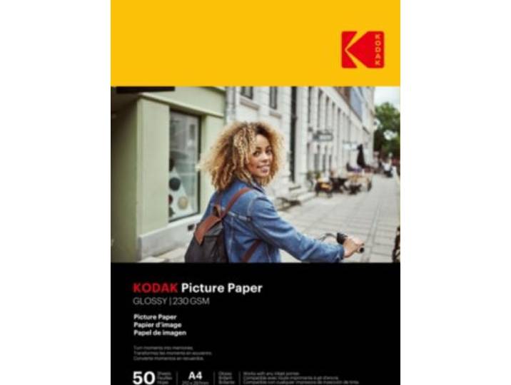 Kodak - Papier Photo Instantané 50 Feuilles A4 Brillante 230gsm