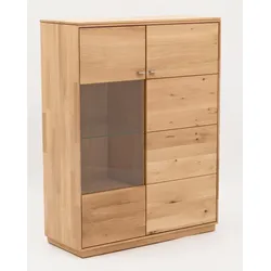 Boegner Highboard Alexandra Holz Wildeiche Bianco