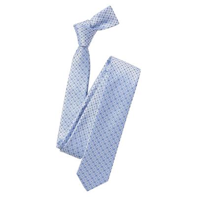 Krawatte VENTI "VENTI Krawatte Print", Herren, blau, 100% Seide, Krawatten