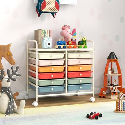 Lirago 12 Drawers Rolling Storage Cart for Home and Office