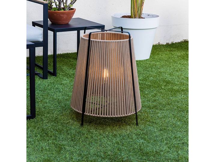 Terraslamp Akane, beige Akane, crème / amber, Kunststof, Marokkaans / oosters