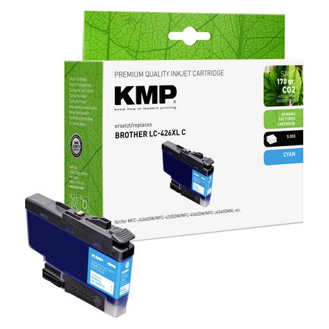 KMP cyan Druckerpatrone kompatibel zu brother LC426XLC (1550,4003)