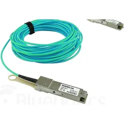BlueOptics Intel 100FRRF0150 kompatibles AOC QSFP28 BO282803L15M, Transceiver, Blau