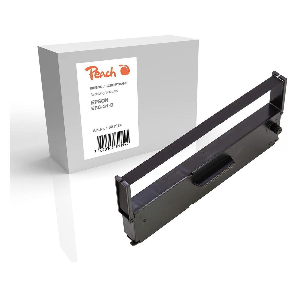 Peach Farbband für Epson ERC31 schwarz (321924)