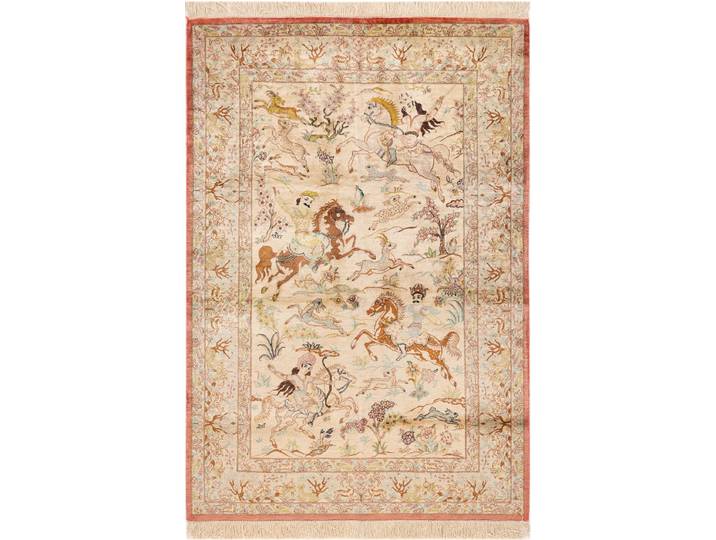 Ghom Seide Teppich 103x152 Handgeknüpft Orientteppich Perserteppich Seide