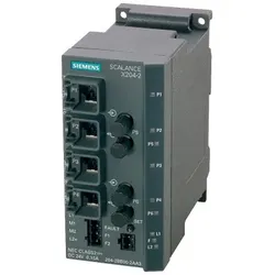 Siemens 6GK5204-2BB10-2AA3 SCALANCE X204-2, managed Layer 2 switch, 4x RJ45, 2x multimode ST/BFOC 6GK52042BB102AA3