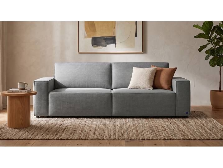 LOUNGE Schlafsofa in Dunkelgrau von BRUNO Groß, bequem & seitlich ausklappbar