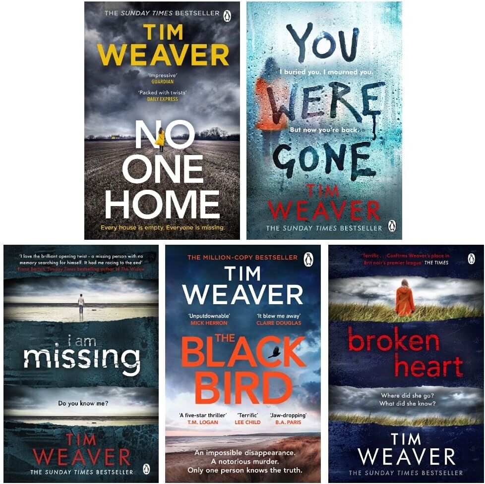 Penguin David Raker Missing Persons Series Books 7-11 Collection Set by Tim Weaver - Paperback - 5 Gripping Crime Thrillers for Adult Readers