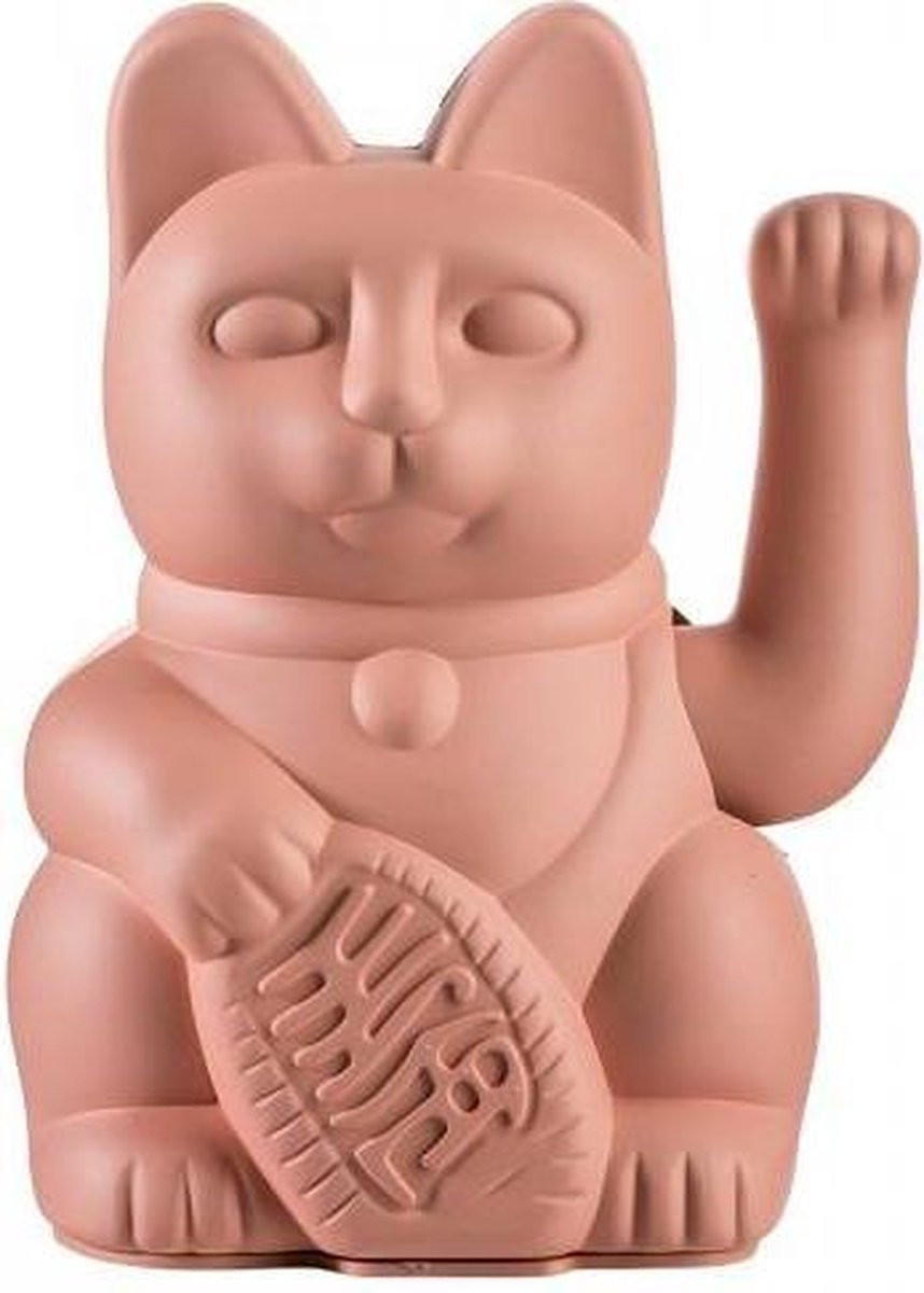 Donkey Wuivende Kat Lucky Cat Maneki-Neko roze voor op tafel