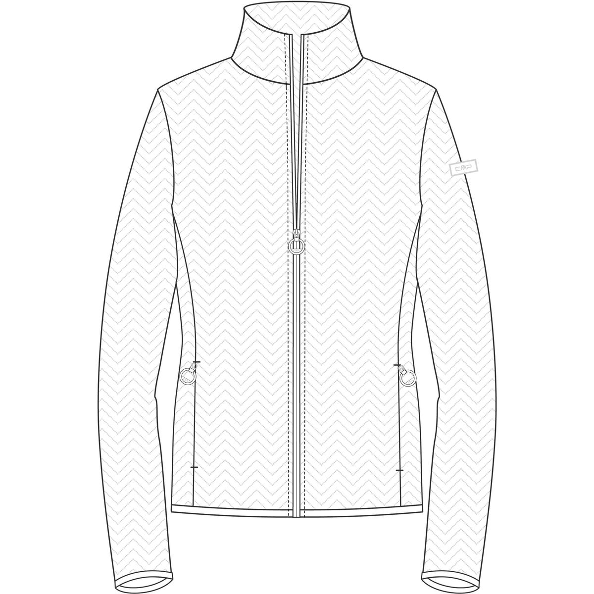 CMP Woman Fleece Fleece Jacket bianco (A001) 42 36G6826-A001-42
